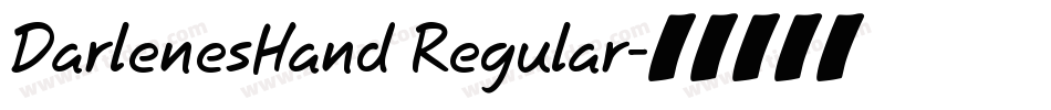 DarlenesHand Regular字体转换